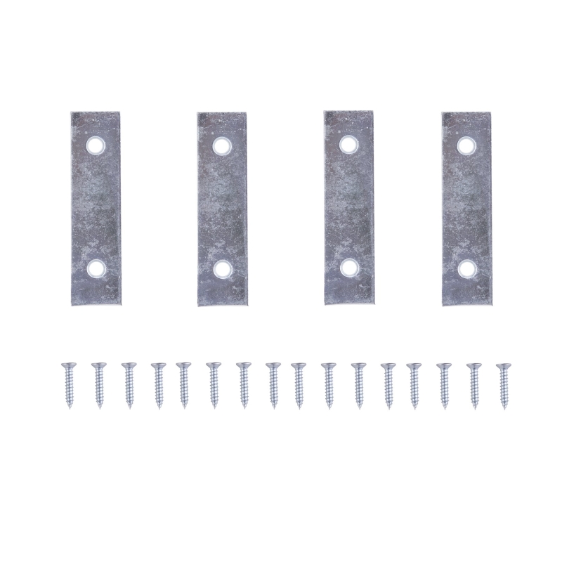 ProSource MP-Z025-C4PS Mending Plate, 2-1/2 in L, 5/8 in W, Steel, Screw Mounting